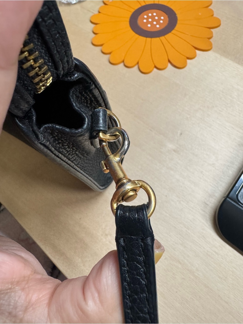 Tory Burch Black Pebbled Leather Logo Crossbody - Picture 10 of 16